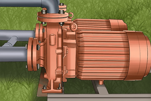 A diagram about reconnecting the centrifugal pump